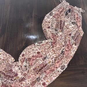 Anthropologie Drew Naomi Maxi Dress Med Tiered Patchwork Boho Beach Easter